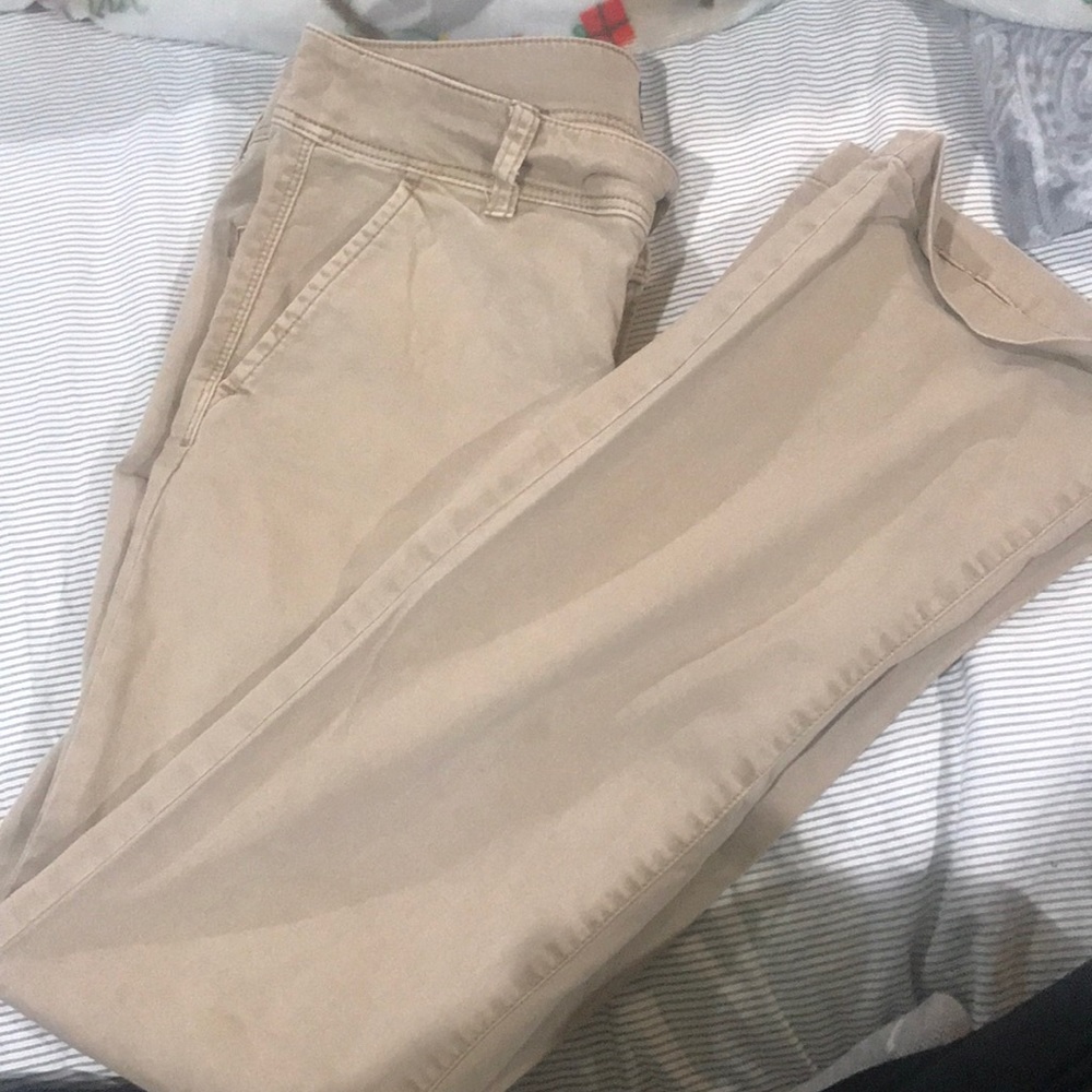Straight cut khakis